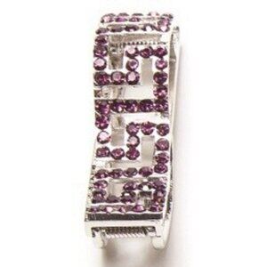 Key Holder Hang Accessories Purple Bling Holds Keys Inside Purse 2 1/2"